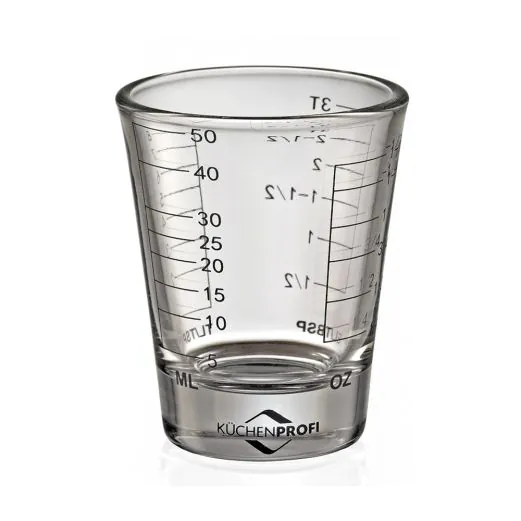 KÜCHENPROFI Mini-Messbecher aus Glas 50 ml