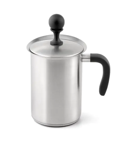 WEIS Milchaufschäumer aus Edelstahl, manuell, 6 Tassen