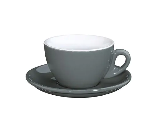 CILIO Cappuccinotasse Roma mit Untertasse in Cool Grey