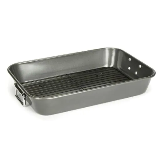 PATISSE Brat- und Auflaufform Carat beschichtet mit Grillrost 41 cm x 30 cm x 7 cm