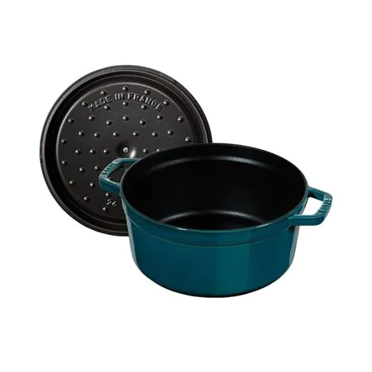 STAUB Bräter rund aus Gusseisen in Le Mar 24 cm