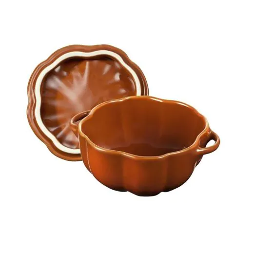 STAUB Bräter Kürbis aus Keramik in Zimt 19 cm