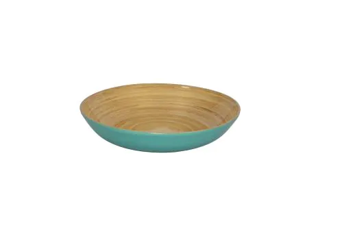 Albert L. Bambus-Obstschale in Hellblau  30 cm