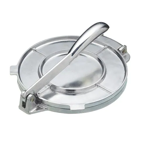 Tortilla-Presse Aus Aluminium – 20,3 Cm Durchmesser, Antihaftbeschichtet, Faltbar – Für Hausgemachte Tortillas, Fladenbrot & Mehr