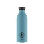 24 BOTTLES Trinkflasche Urban Powder Blue 500 ml, Ansicht von vorne