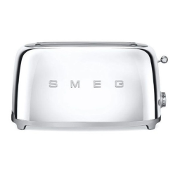 SMEG 2 Langschlitz-Toaster in Chrom