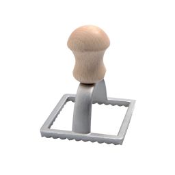 EPPICOTISPAI Ravioliausstecher &bdquo;Quadrato Grande&ldquo; Aluminium 7 x 7 cm