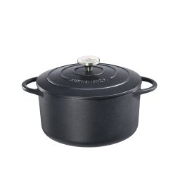 K&Uuml;CHENPROFI Bratentopf &bdquo;PROVENCE&ldquo; rund, 28 cm, schwarz
