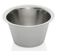 WAS Timbalform aus Edelstahl 100 ml