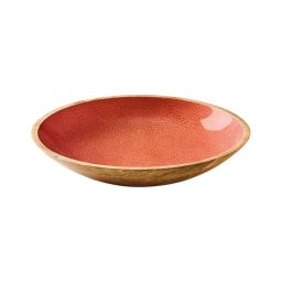 ZASSENHAUS Schale &bdquo;BRUSH CORAL&ldquo; Mangoholz &Oslash; 35 cm