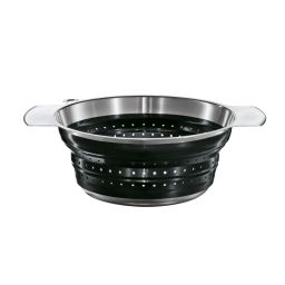 R&Ouml;SLE Seiher faltbar &Oslash; 24 cm, Schwarz