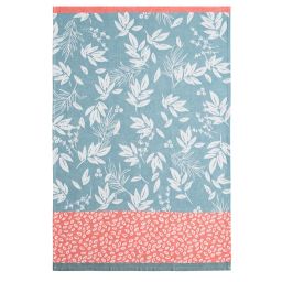 COUCKE Geschirrtuch &bdquo;Feuillage Bleu&ldquo; &ndash; 100 % Baumwolle
