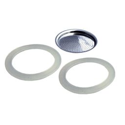 GEFU 2x Dichtungsringe & 1 Filter für Espresso EMILIO 2 Tassen
