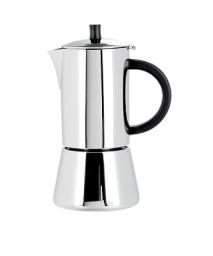 CILIO Espressokocher Figaro aus Edelstahl 4 Tassen - induktion