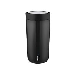 STELTON To Go Click Thermobecher in Black Metallic 400 ml