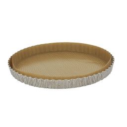 DE BUYER Tarteform gelocht aus Edelstahl Ø 28 cm