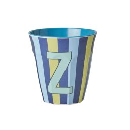 RICE Buchstabenbecher „Z“ blau-grün 250 ml