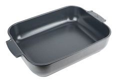 PEUGEOT Auflaufform Appolia aus Keramik Schiefergrau 40 cm x 27 cm x 8,5 cm