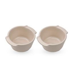 PEUGEOT Auflaufform Appolia aus Keramik 2er Set Ecru 11 cm