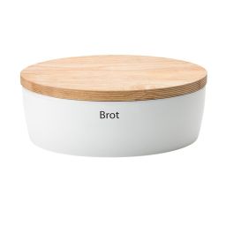 CONTINENTA Brottopf Oval mit Holzdeckel