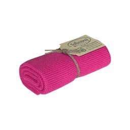 SOLWANG Handtuch BIO Pink gestrickt 32 × 47 cm