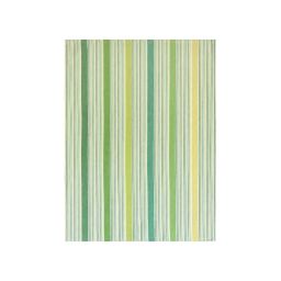 SOLWANG Geschirrtuch BIO Frisches Grün Mix gestreift 50 × 70 cm