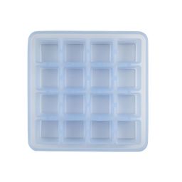 KOCHBLUME Eiswürfelform eckig 16er in Eisblau