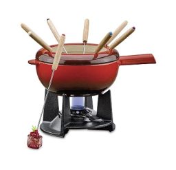 SPRING Fondue Garnitur Saas-Fee in Rot