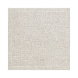 NAPKING Serviette "Sale e pepe" Beige 100 % Leinen, 50 × 50 cm, Vollansicht
