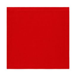 NAPKING Serviette "Rosso " Rot 100 % Leinen, 50 × 50 cm