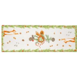 NAPKING Tischläufer „Squirrel“ 50 × 150 cm, 100 % Leinen