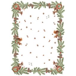 NAPKING Geschirrtuch „Squirrel“ 55 × 75 cm, 100 % Leinen