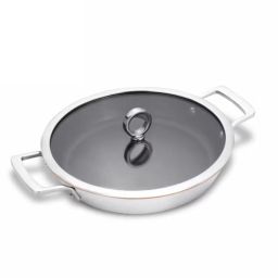 OLAVSON Servierpfanne beschichtet mit Deckel 26 cm 