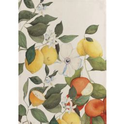 NAPKING Geschirrtuch Amalfi Nr. 2, 55x75 cm
Geschirrtuch Ganze Ansicht mit Zitronen und weißen Blüten
