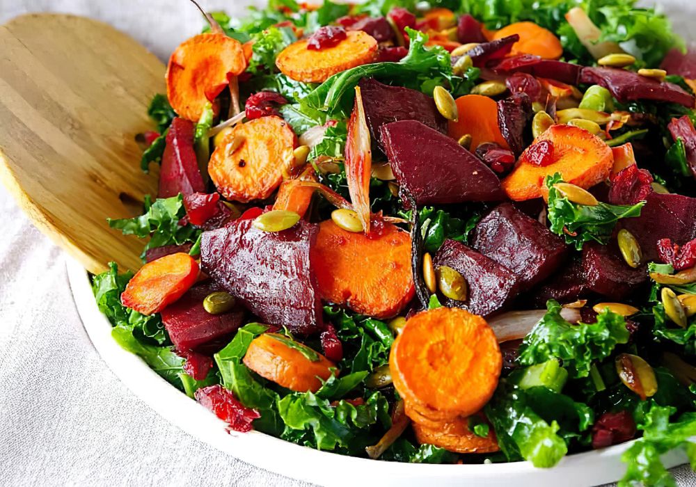 Fertiger Rote Bete - öhren Salat in einer Schale