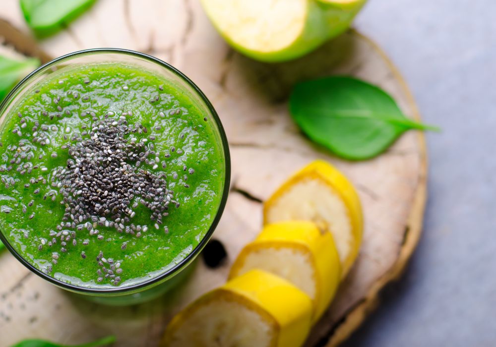 Frischer gr&uuml;ner Smoothie