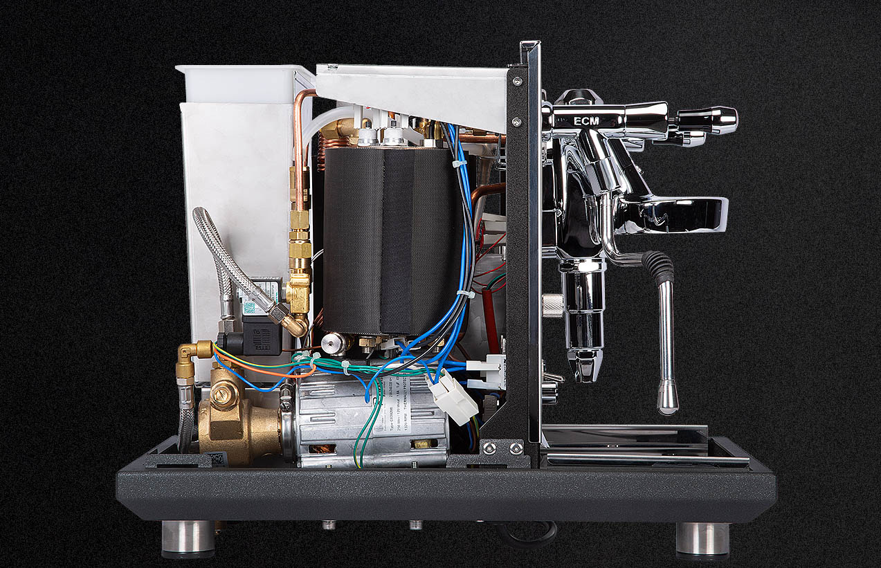 Dualboiler-System mit Rotationspumpe Dualboiler-System mit Rotationspumpe