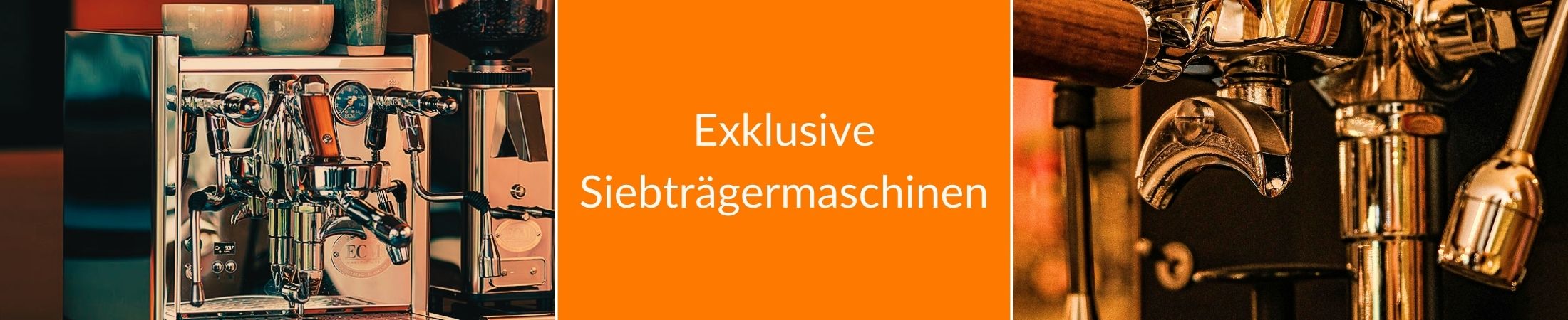 Exklusive Siebträgermaschinen, die Sie nur bei uns erleben
