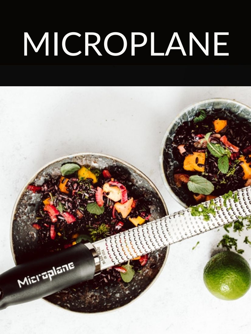 MIcroplane Zestenreibe mit Orangen im Bild