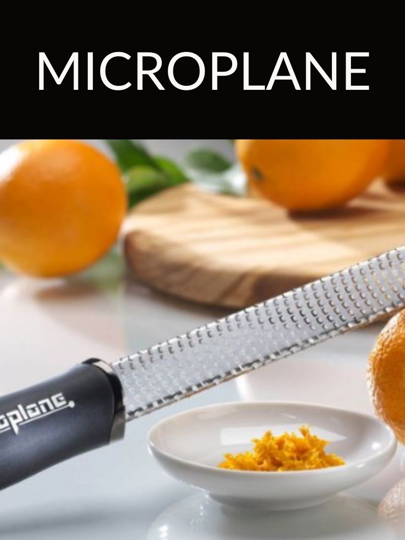 MIcroplane Zestenreibe mit Orangen im Bild