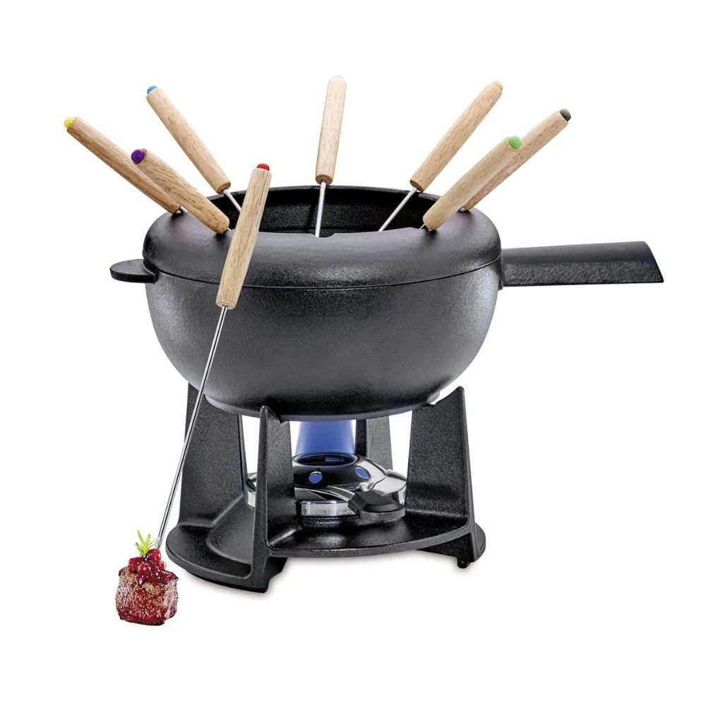 SPRING Fondue Garnitur SAAS-FEE in Schwarz