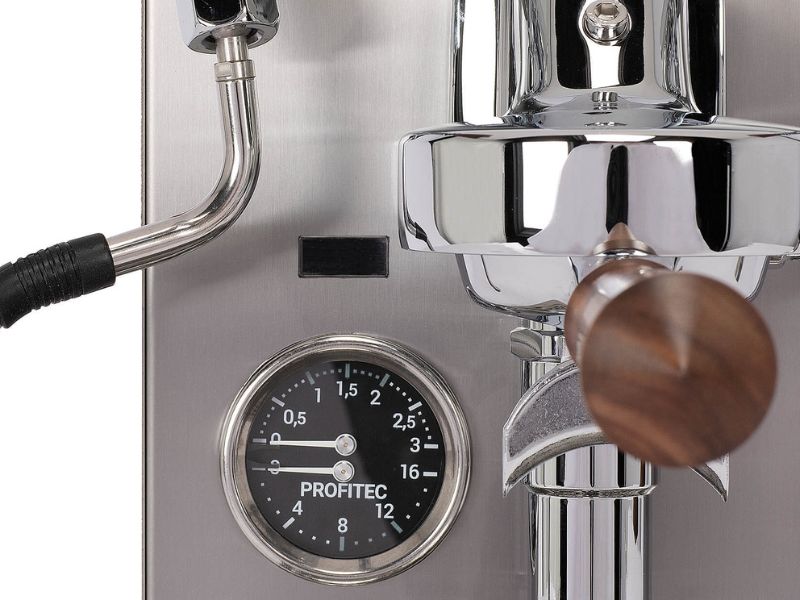Profitec JUMP, Deatilansicht Display und Manometer